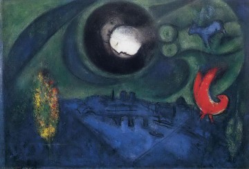 Bercy Embankment Zeitgenosse Marc Chagall Ölgemälde